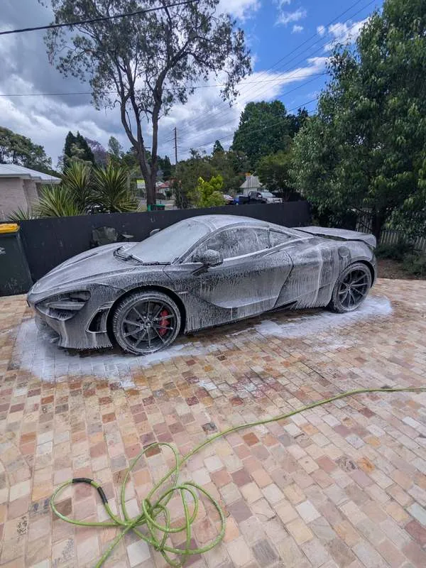 Snow foam pre-wash | mobile car detailing by Luxe Mobile Car Spa
